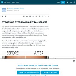 STAGES OF EYEBROW HAIR TRANSPLANT: ext_4523390 — LiveJournal