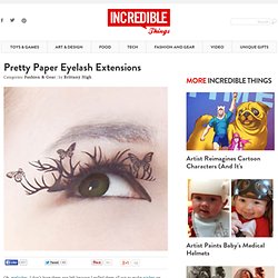 Pretty Paper Eyelash Extensions