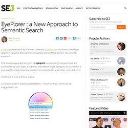 EyePlorer : a New Approach to Semantic Search