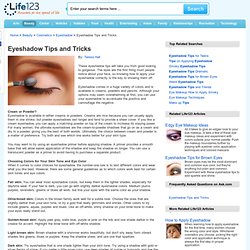 Eyeshadow Tips and Tricks