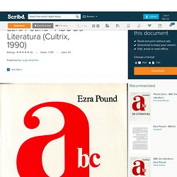 Ezra Pound - ABC Da Literatura (Cultrix, 1990)