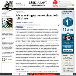 Fabienne Brugère : une éthique de la sollicitude
