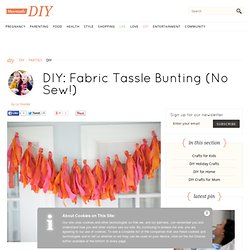 Fabric Tassle Bunting (No Sew!)
