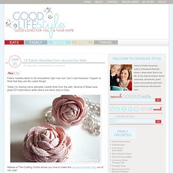 Fabric Rosettes from Around the Web