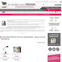 Fabricant Jean-Louis Domecq - Boutique déco intérieure en ligne Rendez-Vous Design