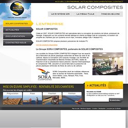 Fabricant de tuiles pour panneaux solaires - Solar Composites