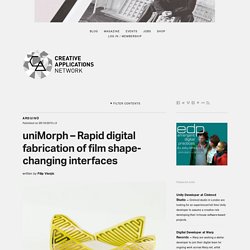 uniMorph - Rapid digital fabrication of film shape-changing interfaces / @medialab