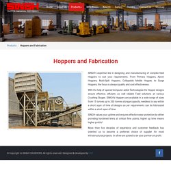 Hoppers and Fabrication Design and Manufacturer