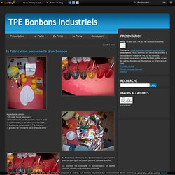 1) Fabrication personnelle d’un bonbon - Le blog d'un TPE sur les bonbons industriels