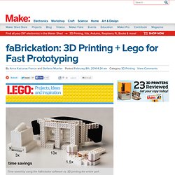 faBrickation: 3D Printing + Lego for Fast Prototyping