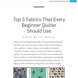 Fabric Collection: Cotton + Fabric Kits