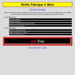 Fabrique à Mots