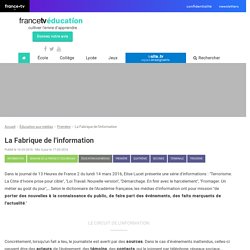 La Fabrique de l'information - Francetv Éducation