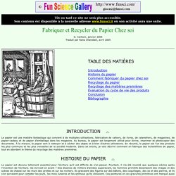 Fabriquer du papier chez soi