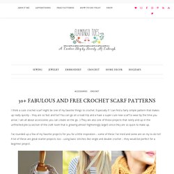 30+ Fabulous and Free Crochet Scarf Patterns -