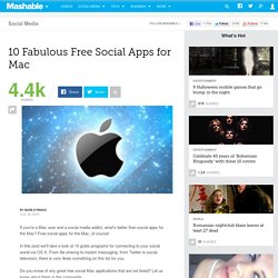 10 Fabulous Free Mac Social Apps