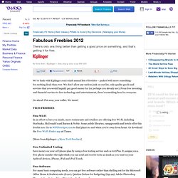Fabulous Freebies 2012