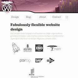 Fashionably flexible website design by Stuff & Nonsense