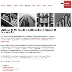 Local Law 11: The Facade Inspection and Saftey Program (FISP) of NYC