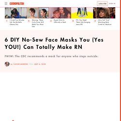DIY No Sew Face Masks — How to Make a Bandana face Mask