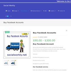 Buy Facebook Accounts - Social Workly