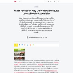 What Facebook May Do With Glancee, its Latest Mobile Acquisition