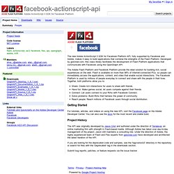 facebook-actionscript-api - Adobe ActionScript 3 SDK for Facebook Platform