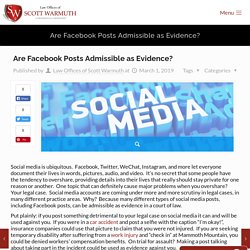 Are Facebook Posts Admissible as Evidence?