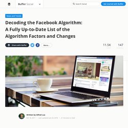 Inside the Facebook News Feed: A List of Algorithm Factors