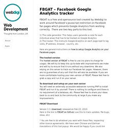 FBGAT – Facebook Google Analytics tracker by Web Development