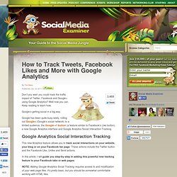 How to Track Tweets, Facebook Likes and More with Google Analytics