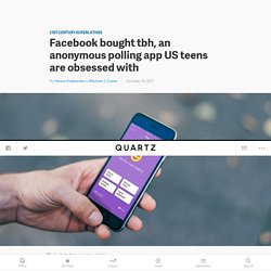 Facebook bought tbh, an anonymous polling app US teens are obsessed with