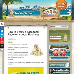 How to Verify a Facebook Page for a Local Business : Social Media Examiner
