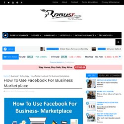 How To Use Facebook For Business Marketplace