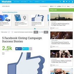 5 Facebook Giving Campaign Success Stories