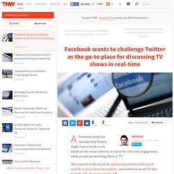 Facebook Wants to Challenge Twitter as the Place for Discussing TV