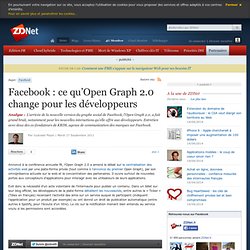 Facebook : ce qu’Open Graph 2.0 change pour les développeurs