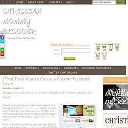 How To Create A Custom Facebook Cover