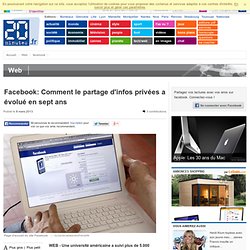 Facebook: Comment le partage d'infos privées a évolué en sept ans