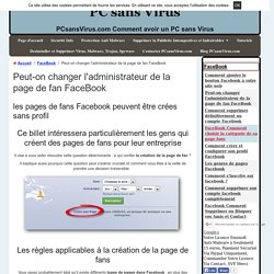 FaceBook Comment créer une page FaceBook sans profil