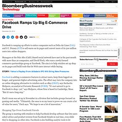 Facebook Ramps Up Big E-Commerce Drive