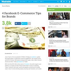 4 Facebook E-Commerce Tips for Brands