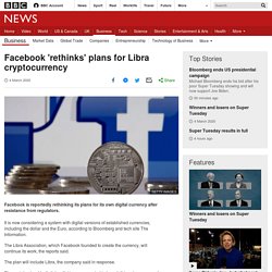 Facebook 'rethinks' plans for Libra cryptocurrency