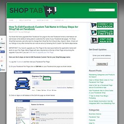 How To Edit Facebook Custom Tab 6 Easy Steps