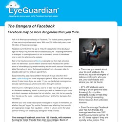 Facebook is dangerous for teens. Protect kids from Facebook porn, stalkers, sexting and bad influences