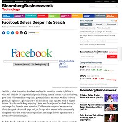 Facebook Delves Deeper Into Search