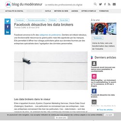 Facebook désactive les data brokers