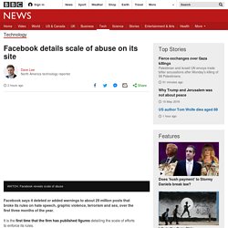 Facebook details scale of abuse on its site