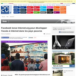 Facebook lance Internet.org pour développer l'accès à Internet dans les pays pauvres