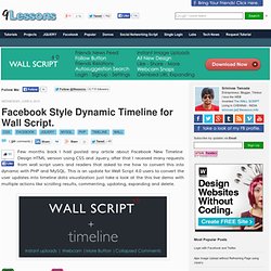 Facebook Style Dynamic Timeline for Wall Script.